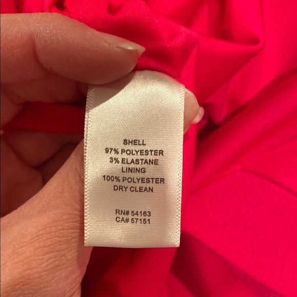 Eliza J Red V-Neck Sheath Midi Dress - Picture 10 of 10